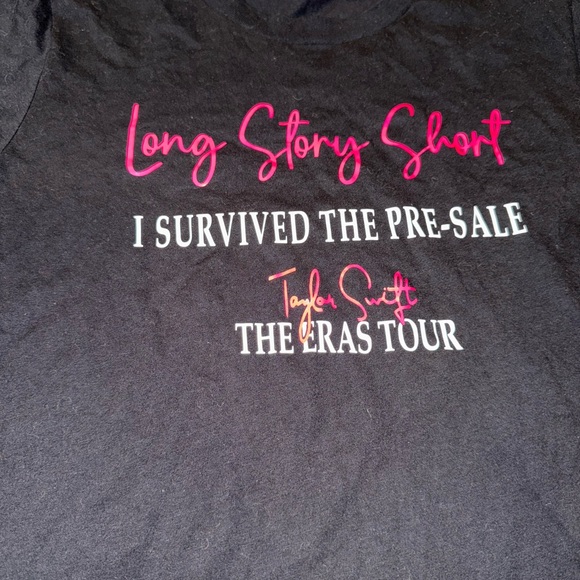 Taylor Swift “Fan Shirt” I Survived The Ticket Sale: Eras tour: Concert Merch - Picture 2 of 4
